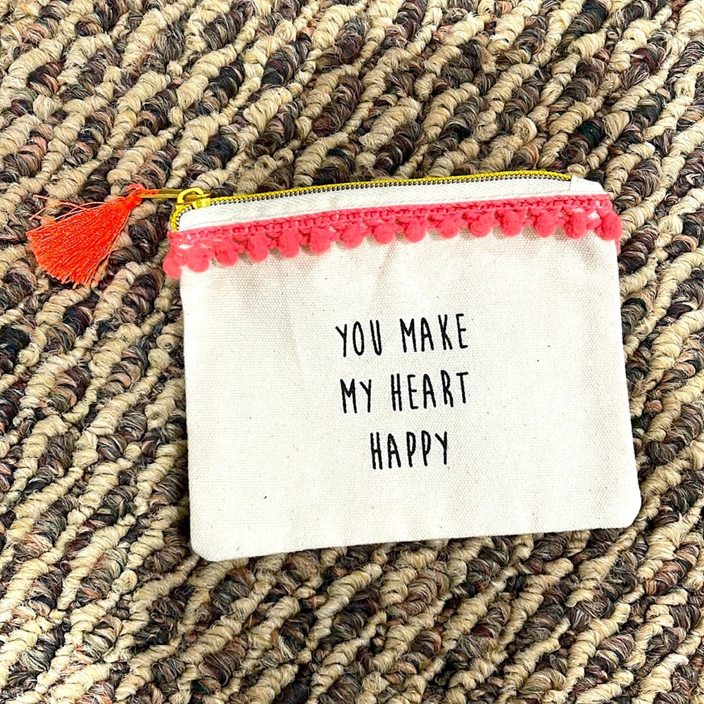 Natural Life | “You Make My Heart Happy” Coin Purse 💕